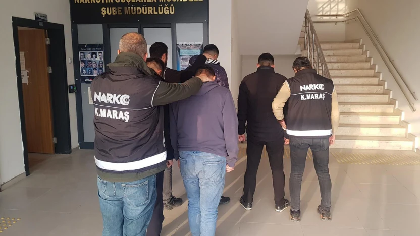 Kahramanmaraş'ta uyuşturucu operasyonunda yakalanan 7 şüpheli tutuklandı