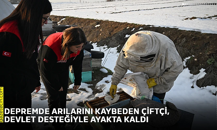 Depremde arılarını kaybeden çiftçi, devlet desteğiyle ayakta kaldı