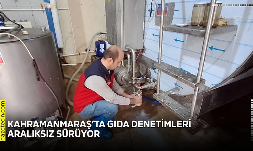 Kahramanmaraş'ta gıda denetimleri aralıksız sürüyor