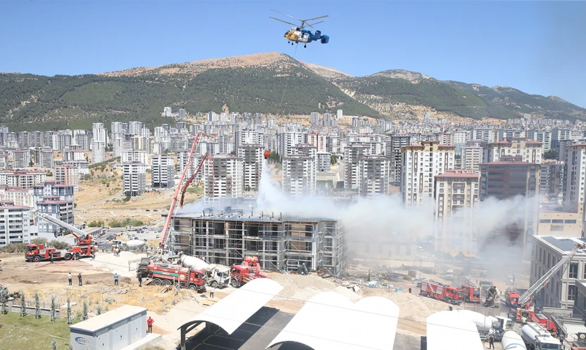 Kahramanmaraş'ta lojmanda çıkan yangın kontrol altına alındı