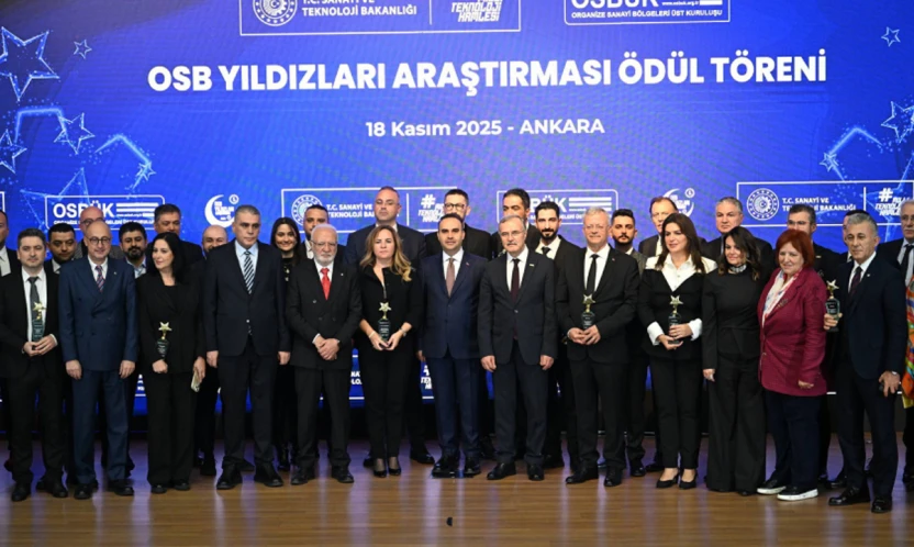 OSB Yıldızları ödüllerinde Kahramanmaraş firmasına ödül