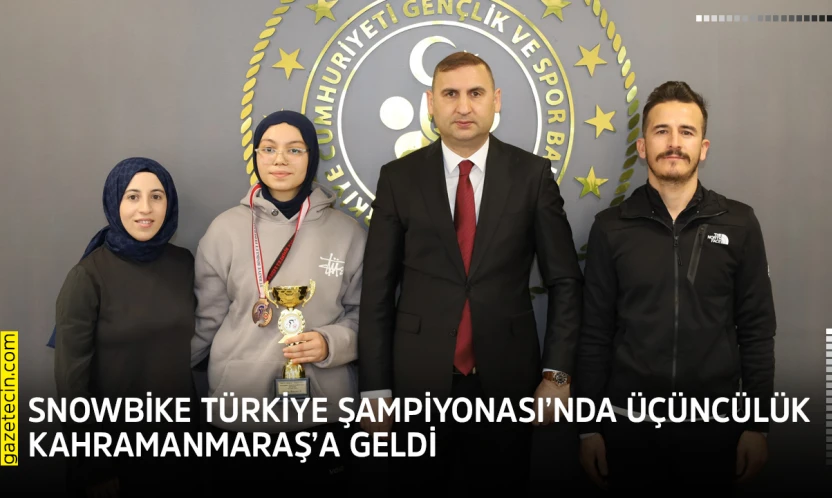 Snowbike Türkiye Şampiyonası'nda üçüncülük Kahramanmaraş'a geldi